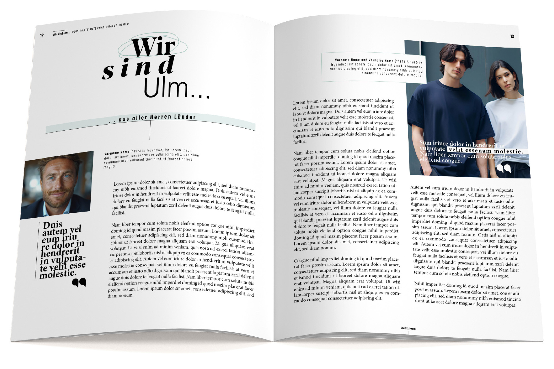 acht.neun – Dein Stadtmagazin für Ulm, Neu-Ulm und die Region – Interessante Portraits