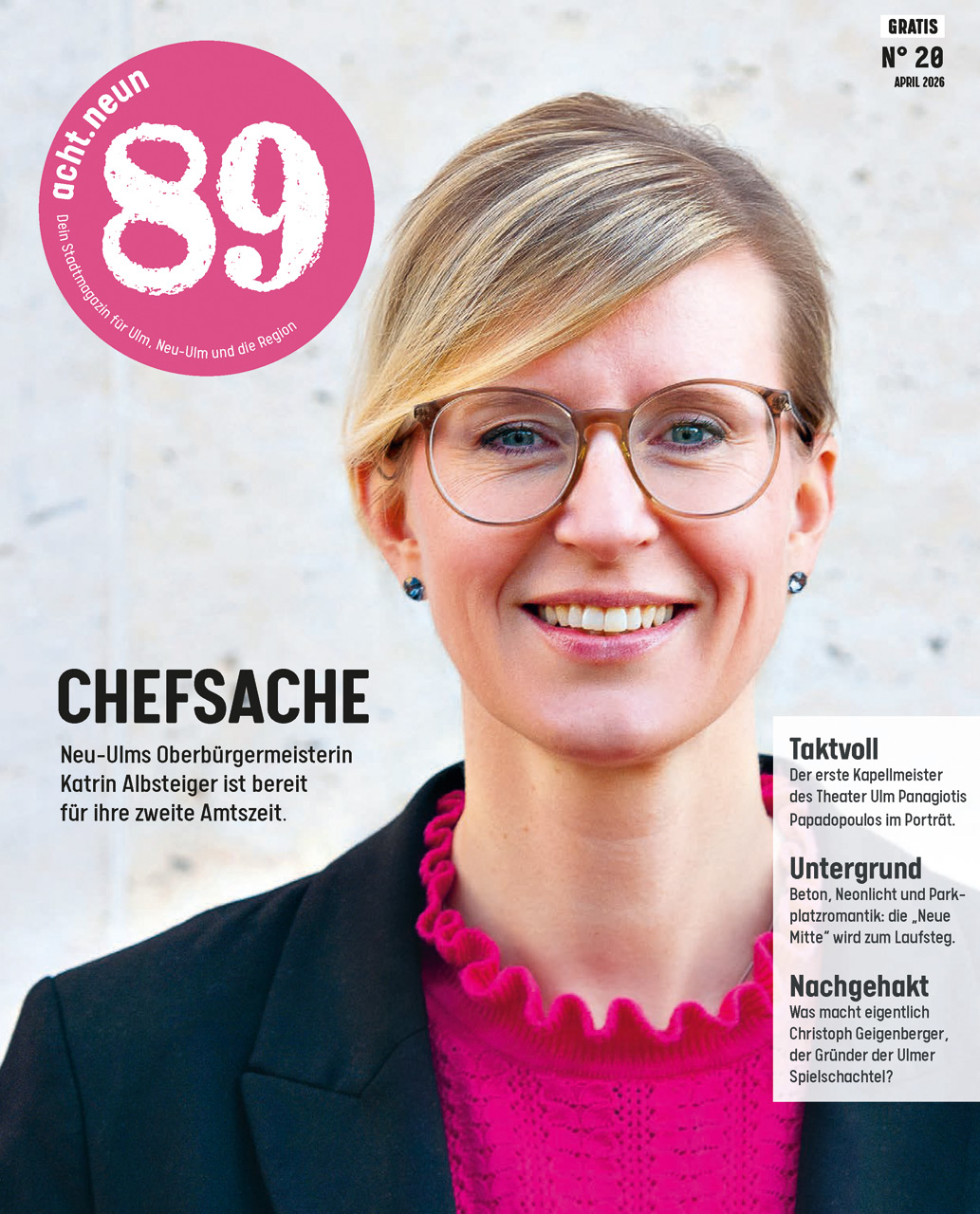 acht.neun – Dein Stadtmagazin für Ulm, Neu-Ulm und die Region – Archiv, Cover Ausgabe Juni 2024