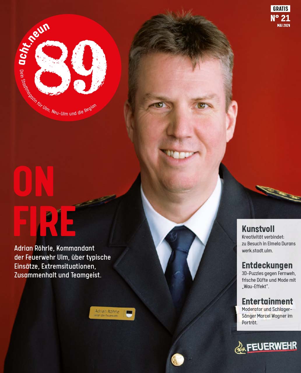 acht.neun – Dein Stadtmagazin für Ulm, Neu-Ulm und die Region – Archiv, Cover Ausgabe Juni 2024