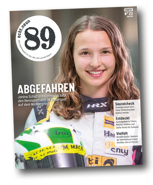 Cover-89-juni_2026 acht.neun – Dein Stadtmagazin für Ulm, Neu-Ulm und die Region – Home, Hero Image