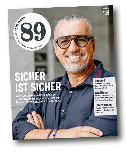 Cover-89-juli_2026 acht.neun – Dein Stadtmagazin für Ulm, Neu-Ulm und die Region – Home, Hero Image