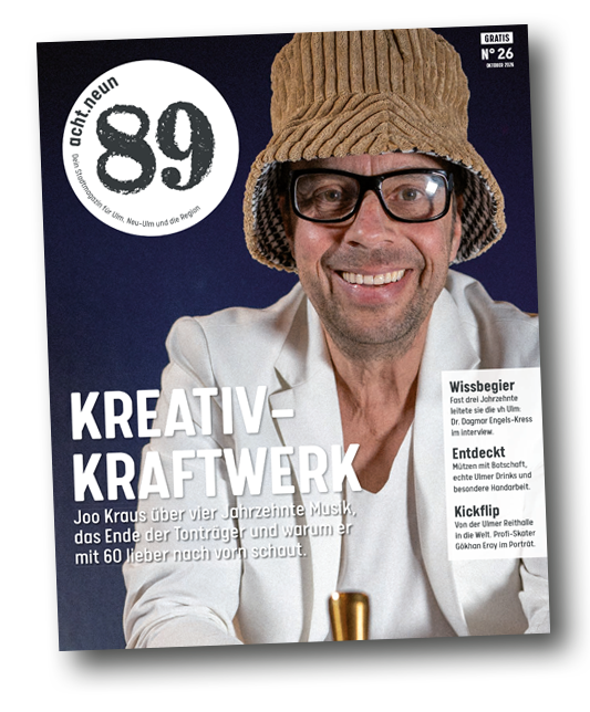 acht.neun – Dein Stadtmagazin für Ulm, Neu-Ulm und die Region – Home, Hero Image